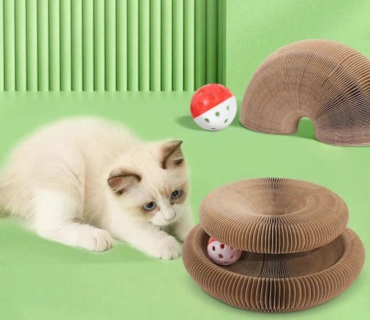 Arranhador Origami com Sino para Gatos